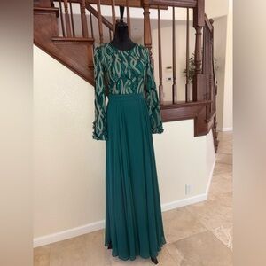 Elegant Green Evening Gown